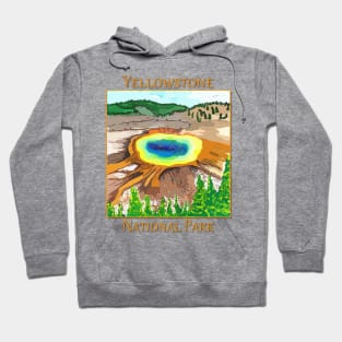 Prismatic Springs in Yellowstone National Park Hoodie